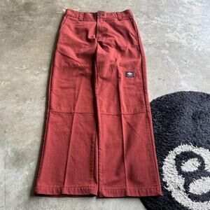 Y2K Dickies Baggy Double Knee Red Skater Pants